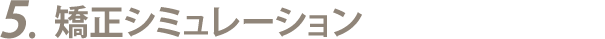 5.矯正シミュレーション